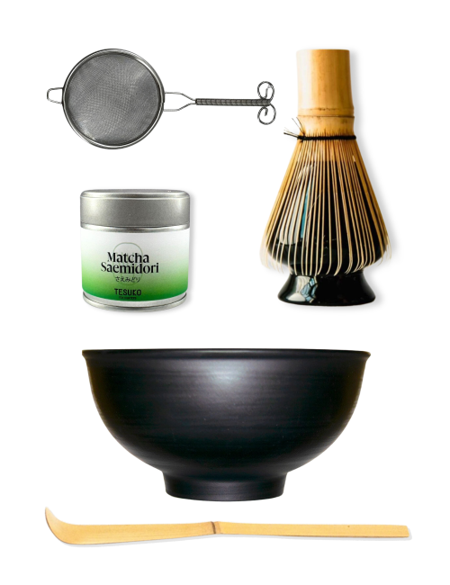 PACK MATCHA CEREMONIAL SAEMIDORI. Negro